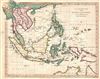 1794 Wilkinson Map of the East Indies and Southeast Asia: Thailand, Borneo, Philippines, Malay