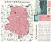 1964 Dyer Pictorial Map of East Texas