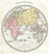 1835 Bradford Map of the Eastern Hemisphere (Europe, Africa, Asia, Australia)