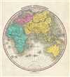 1828 Finley Map of the Eastern Hemisphere (Asia, Australia, Europe, Africa)