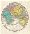 1828 Finley Map of the Eastern Hemisphere (Asia, Australia, Europe, Africa)