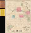 1856 Whitman and Searl Map of Eastern Kansas (Bleeding Kansas)