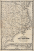 1863 Colton Civil War Map of Eastern North Carolina showing Union Blockade