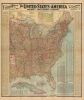 1903 Scarborough Company Map of Eastern United States w/Cuba