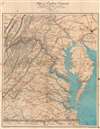 Map of Eastern Virginia. - Main View Thumbnail