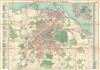 1900 Bartolomew Pocket Map of Edinburgh, Scotland