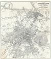 1877 Bartholomew Map or Plan of Edinburgh and Leith, Scotland