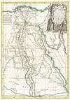 1762 Bonne Map of Egypt