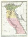 1835 Bradford Map of Egypt