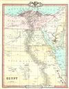 1853 Cruchley Map of Egypt