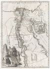 1753 Vaugondy Map of Egypt