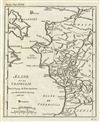 1786 Bocage Map of Elis and Triphylia, Ancient Greece (First Olympic Games)
