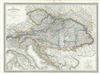 1860 Dufour Map of the Austrian Empire