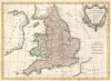 1772 Bonne Map of  England and Wales