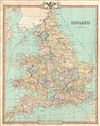 1850 Cruchley Map of England