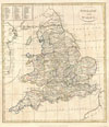 1799 Clement Cruttwell Map of England