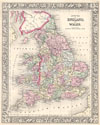 1864 Mitchell Map of England and Wales