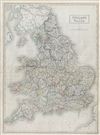 1840 Black Map of England and Wales
