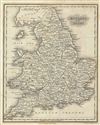 1828 Malte-Brun Map of England and Wales