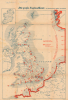 1942 WWII German Propaganda Bombing Map of England