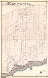 1876 Walker Map of Eastern Englewood, New Jersey