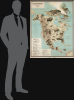 1928 Baloghné and Bálint Pictorial Zoological Wall Map of North America in Hungarian