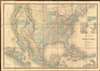 1862 Andriveau-Goujon and Vuillemin Map of the United States and Mexico