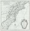 1782 Klockhoff Map of the United States - among the earliest to name the United States