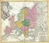 1743 Homann Heirs - Haas Map of Europe