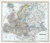 1852 Meyer Map of Europe