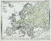 1862 Stieler Physical Map of Europe