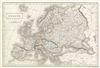 1844 Black Map of Europe