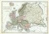 1851 Black Map of Europe