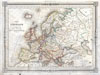 1852 Barbie du Bocage Map of Europe