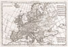 1780 Raynal and Bonne Map of Europe