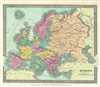 1834 Burr Map of Europe