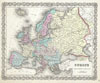 1855 Colton Map of Europe