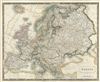 1835 Hall Map of Europe