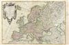 1762 Janvier Map of Europe