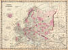 1862 Johnson Map of Europe