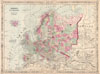 1864 Johnson Map of Europe