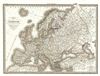 1833 Lapie Map of Europe