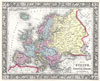 1860 Mitchell Map of Europe