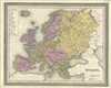 1849 Mitchell Map of Europe