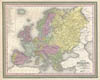 1850 Mitchell Map of Europe