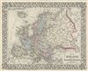 1872 Mitchell Map of Europe