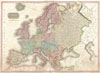 1818 Pinkerton Map of of Europe