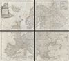 1755 Kitchin Four Panel Map of Europe