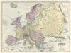 1891 Rand McNally Map of Europe