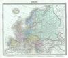 1874 Tardieu Map of Europe